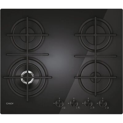 CANDY CVG6BF4WTB - Noir - Plaque de cuisson à gaz - Publicité CANDY CVG6BF4WTB - Noir - Plaque de cuisson à gaz - Publicité
