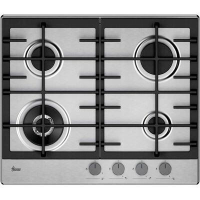 Hoover HHG6BF4C3X Piano cottura a gas in acciaio inox - 4 zone Hoover HHG6BF4C3X Piano cottura a gas in acciaio inox - 4 zone