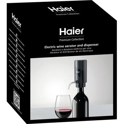 Haier HAWAEAD02 Vinluftare & Dispenser - Elegant, Bärbar, 30 Flaskor Haier HAWAEAD02 Vinluftare & Dispenser - Elegant, Bärbar, 30 Flaskor