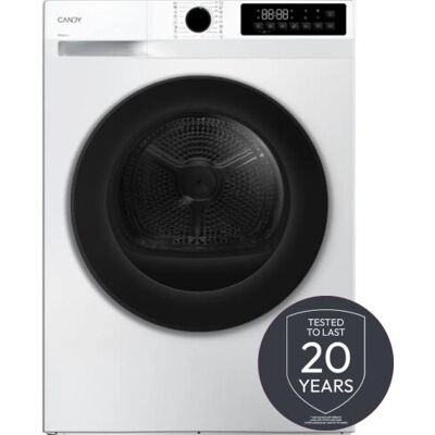 Sèche-linge Candy GDS 8N2B-S - Chargement frontal, 8 kg, Blanc - Publicité Sèche-linge Candy GDS 8N2B-S - Chargement frontal, 8 kg, Blanc - Publicité