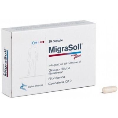 Purytra Farmaceutici Migrasoll 30 Capsule - Integratore Alimentare Purytra Farmaceutici Migrasoll 30 Capsule - Integratore Alimentare