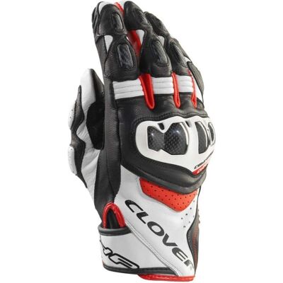 Guanti Sportivi in Pelle Clover RSC-4 Bianco / Rosso - sports gloves Guanti Sportivi in Pelle Clover RSC-4 Bianco / Rosso - sports gloves