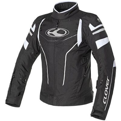 Giacca sportiva Clover Airblade-4 Nero/Bianco - Attrezzatura moto Giacca sportiva Clover Airblade-4 Nero/Bianco - Attrezzatura moto