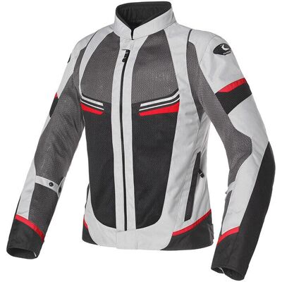Giacca Moto Clover AIRJET-5 Grigio/Rosso - Sportiva Giacca Moto Clover AIRJET-5 Grigio/Rosso - Sportiva