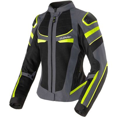 Clover - RAINJET 3 LADY WP - Giallo Grigio - XS - Giacca moto Clover - RAINJET 3 LADY WP - Giallo Grigio - XS - Giacca moto