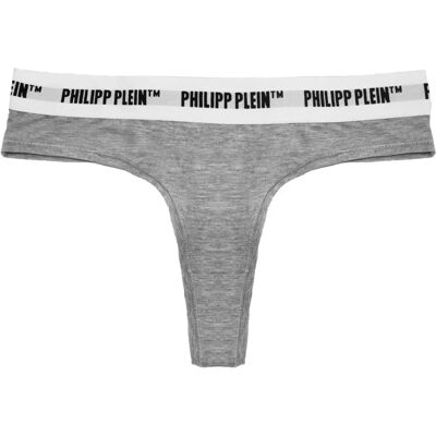 Philipp Plein Model Grijs Katoen Ondergoed String - Ondergoed Philipp Plein Model Grijs Katoen Ondergoed String - Ondergoed