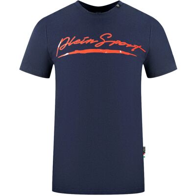 Plein Sport Navy Blue T-Shirt - Slim Fit - Men Clothing Plein Sport Navy Blue T-Shirt - Slim Fit - Men Clothing
