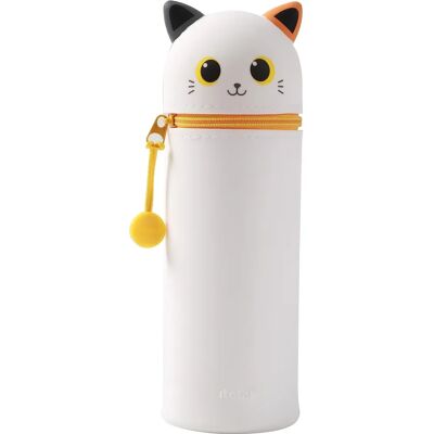 Étui en silicone chat blanc iTotal Organisateur scolaire extensible - Publicité Étui en silicone chat blanc iTotal Organisateur scolaire extensible - Publicité