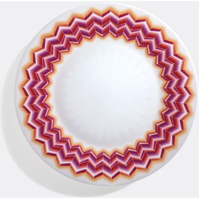 Missoni Home Jarris Zig Zag Piastra di Carico - Rosso/Arancione - Piastra Missoni Home Jarris Zig Zag Piastra di Carico - Rosso/Arancione - Piastra