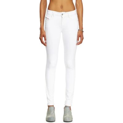 Diesel 2017 Slandy Białe Dopasowane Jeansy - Jeans Diesel 2017 Slandy Białe Dopasowane Jeansy - Jeans