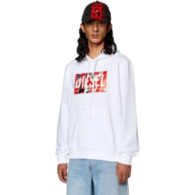 Sudadera con capucha blanca Diesel S-Ginn-Hood-L4 - Sudadera con capucha Sudadera con capucha blanca Diesel S-Ginn-Hood-L4 - Sudadera con capucha