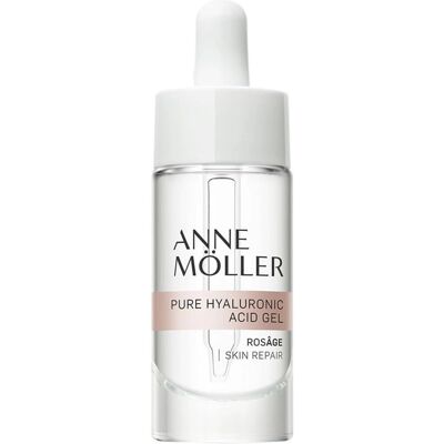 Gel d'Acide Hyaluronique Rosâge d'Anne Möller - Hydratation & Volumisation - Publicité Gel d'Acide Hyaluronique Rosâge d'Anne Möller - Hydratation & Volumisation - Publicité