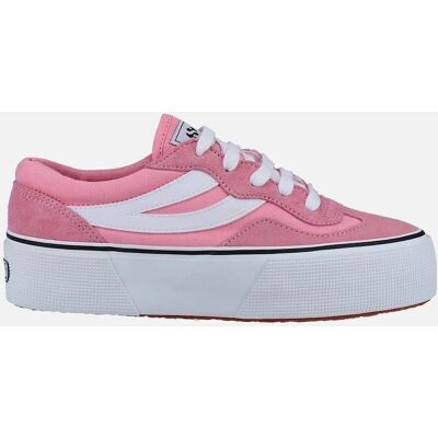 Superga 3041 Revolley Pink Plattformleder Turnschuhe - Turnschuhe Superga 3041 Revolley Pink Plattformleder Turnschuhe - Turnschuhe