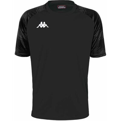 Kappa Daverno Schwarzes Kurzarm-Fußball-Shirt - Fußball-T-Shirt Kappa Daverno Schwarzes Kurzarm-Fußball-Shirt - Fußball-T-Shirt