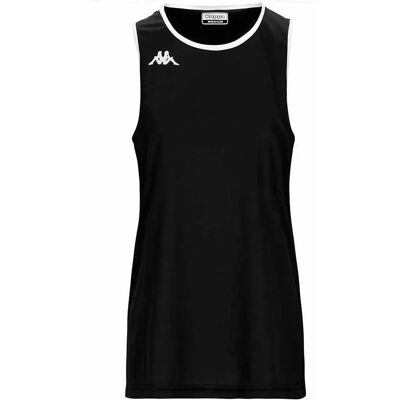 Camiseta sem mangas preta Kappa Danca - Roupa esportiva Camiseta sem mangas preta Kappa Danca - Roupa esportiva