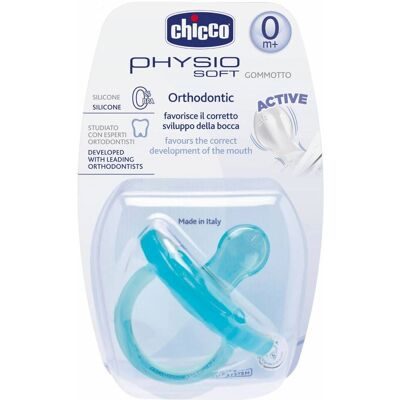Chicco Modelo - Chupete Physio Soft - Biberón - Azul Chicco Modelo - Chupete Physio Soft - Biberón - Azul