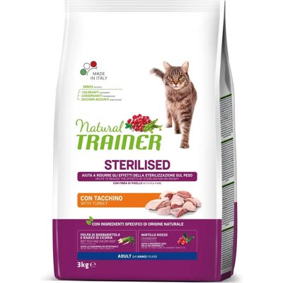 Trainer - Nova Food Gatto Natural Adulto Sterilizzato Kalkoen 3 Kg - Kattenvoer Trainer - Nova Food Gatto Natural Adulto Sterilizzato Kalkoen 3 Kg - Kattenvoer
