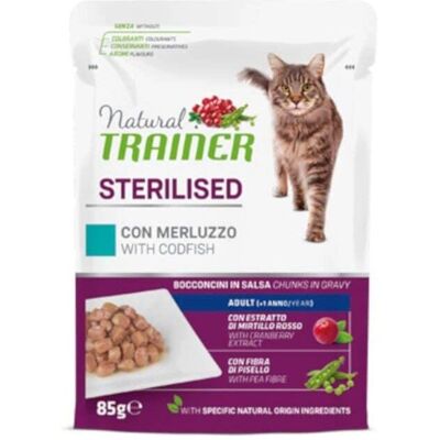 Natural Trainer Alimentation Humide Merluzzo - Adulte, Stérilisé Natural Trainer Alimentation Humide Merluzzo - Adulte, Stérilisé