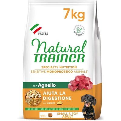 Natural Trainer Agnello Sensitive - Torrfoder för små och leksaksraser Natural Trainer Agnello Sensitive - Torrfoder för små och leksaksraser