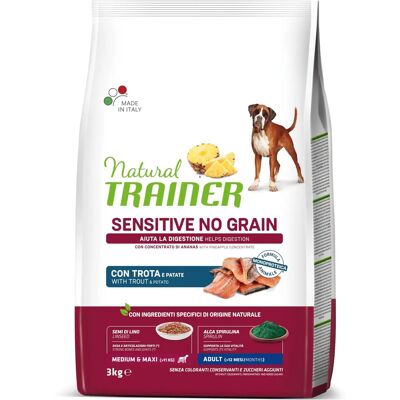Natural Trainer Pescado y Patatas Libre de Cereales - 3kg Natural Trainer Pescado y Patatas Libre de Cereales - 3kg