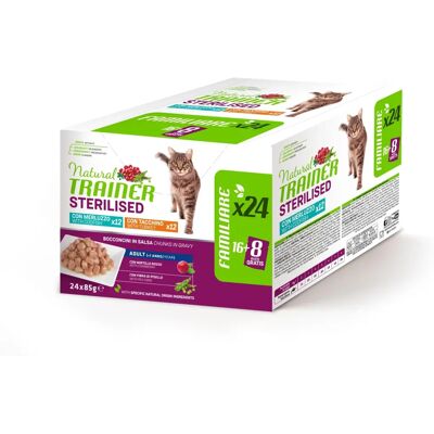 Natural Trainer Pack Multipack pour Chats Stérilisés - Nourriture Humide Natural Trainer Pack Multipack pour Chats Stérilisés - Nourriture Humide