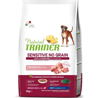Natural Trainer Cibo per Cani di Maiale - Completo ed Equilibrato per Adulti Natural Trainer Cibo per Cani di Maiale - Completo ed Equilibrato per Adulti