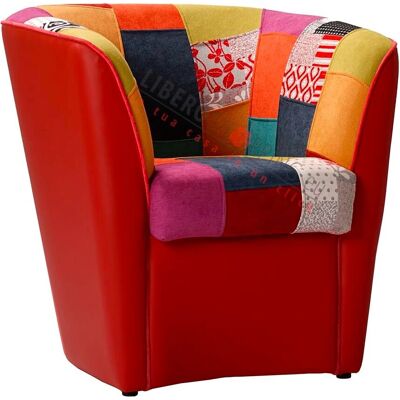 Poltrona Patchwork Multicolore Valentina di Liberoshopping Poltrona Patchwork Multicolore Valentina di Liberoshopping