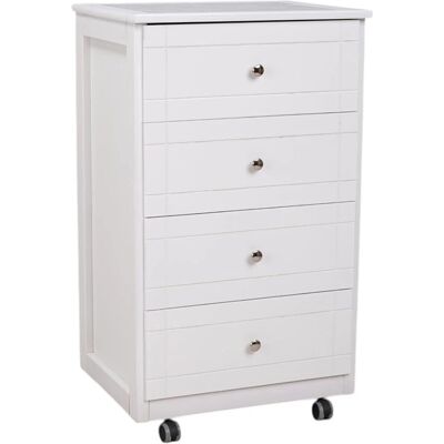 LIBEROSHOPPING Giada Carrello Portaoggetti in Legno con Piastrelle in Ceramica Bianca LIBEROSHOPPING Giada Carrello Portaoggetti in Legno con Piastrelle in Ceramica Bianca