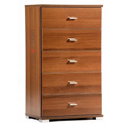 LIBEROSHOPPING - Cassettiera 5 cassetti - Noce - 53x91h - Chest of drawers LIBEROSHOPPING - Cassettiera 5 cassetti - Noce - 53x91h - Chest of drawers