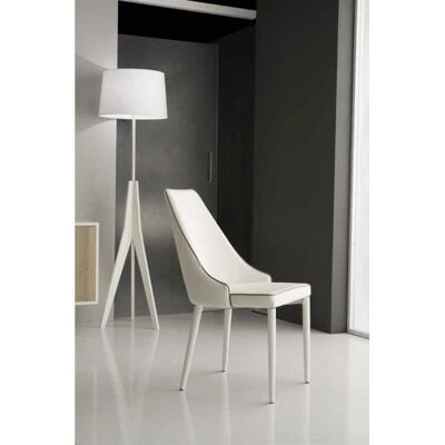Liberoshopping Set di 2 Sedie in Ecopelle Bianco - Sedia Liberoshopping Set di 2 Sedie in Ecopelle Bianco - Sedia