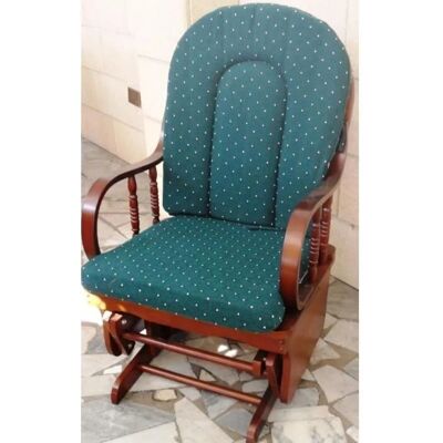 LIBEROSHOPPING - Fauteuil à bascule en bois de manguier avec coussins - Relaxant et polyvalent - Publicité LIBEROSHOPPING - Fauteuil à bascule en bois de manguier avec coussins - Relaxant et polyvalent - Publicité