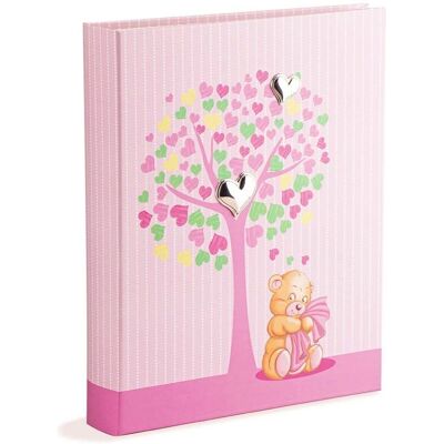 MARELI - Album Fotografico Nascita Bambina 20x25 Albero Vita Rosa - 20x25 - Árbol de la Vida Rosa - Photo album MARELI - Album Fotografico Nascita Bambina 20x25 Albero Vita Rosa - 20x25 - Árbol de la Vida Rosa - Photo album