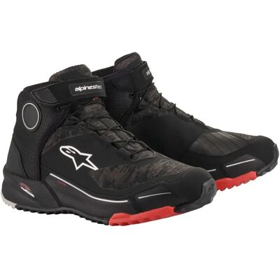 Zapatos de Motocicleta Alpinestars Cr-X - Impermeables, Unisex, Negro/Rojo Zapatos de Motocicleta Alpinestars Cr-X - Impermeables, Unisex, Negro/Rojo