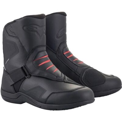 Alpinestars Ridge V2 Wasserdichte Motorradstiefel - Schwarz Rot Alpinestars Ridge V2 Wasserdichte Motorradstiefel - Schwarz Rot