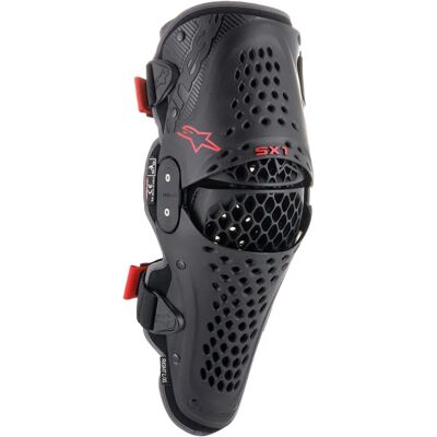 Ginocchiere Alpinestars SX-1 V2 - Nero Rosso - Unisex Ginocchiere Alpinestars SX-1 V2 - Nero Rosso - Unisex