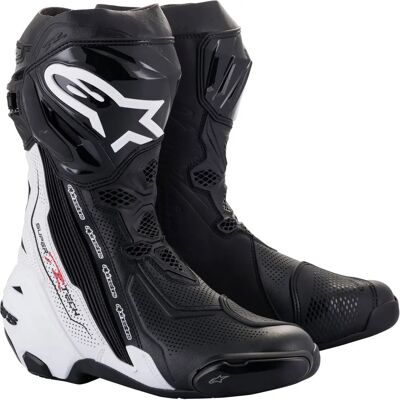 Bottes de moto en microfibre ventilée Alpinestars - Certifiées CE - Noir, Blanc - Publicité Bottes de moto en microfibre ventilée Alpinestars - Certifiées CE - Noir, Blanc - Publicité