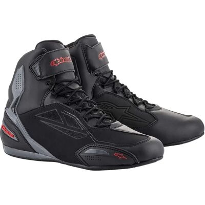 Chaussures de moto Faster-3 en microfibre Alpinestars - Noir Rouge - 47 - Publicité Chaussures de moto Faster-3 en microfibre Alpinestars - Noir Rouge - 47 - Publicité