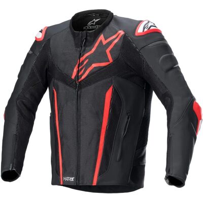 Alpinestars Fusion - Nero/Rosso - 50 - Giacca Alpinestars Fusion - Nero/Rosso - 50 - Giacca