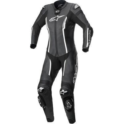 Combinaison en cuir une pièce pour femmes - Noir Blanc - Stella Missile V2 Combinaison en cuir une pièce pour femmes - Noir Blanc - Stella Missile V2
