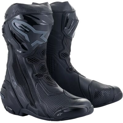 Bottes de moto Alpinestars Supertech R - Noir, Taille 42 - Publicité Bottes de moto Alpinestars Supertech R - Noir, Taille 42 - Publicité