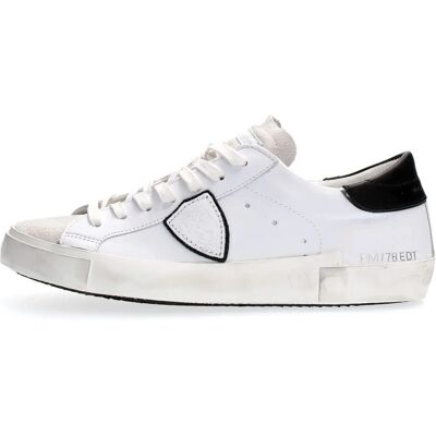Sneakers Philippe Model Prsx Basic - Scarpe basse, Pelle di vitello, Camoscio, Logo dello Scudetto - Sneakers Sneakers Philippe Model Prsx Basic - Scarpe basse, Pelle di vitello, Camoscio, Logo dello Scudetto - Sneakers