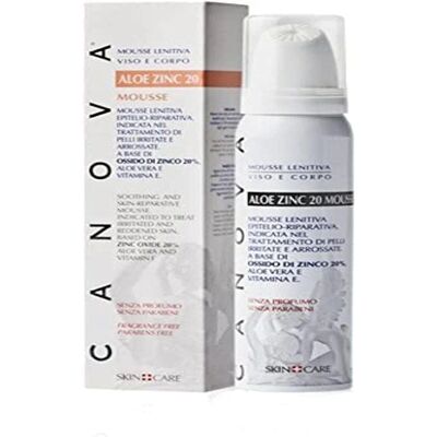 Canova Aloe Zinc 20 Mousse - Mousse Lenitiva Canova Aloe Zinc 20 Mousse - Mousse Lenitiva