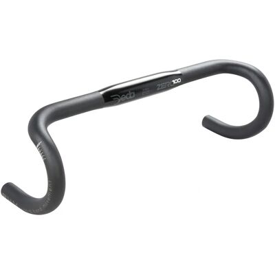Manillar de aleación Deda Zero100 de Deda Elementi - Negro sobre Negro - 42cm Manillar de aleación Deda Zero100 de Deda Elementi - Negro sobre Negro - 42cm