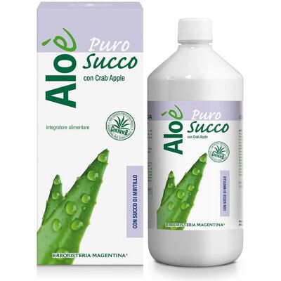 Aloe Erboristeria Magentina Aloe Vera Bio + Mirtillo 1L - Integratore liquido Aloe Erboristeria Magentina Aloe Vera Bio + Mirtillo 1L - Integratore liquido
