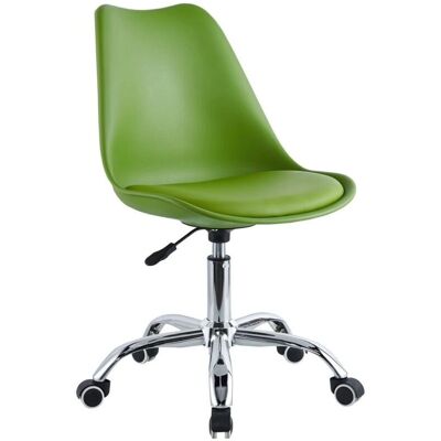 WE HOME - May - Verde - Base cromata - Sedia da ufficio WE HOME - May - Verde - Base cromata - Sedia da ufficio