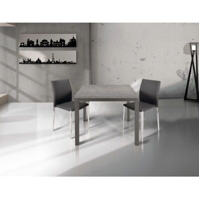 LIBEROSHOPPING 90x90 tavolo allungabile libro Cemento LIBEROSHOPPING 90x90 tavolo allungabile libro Cemento