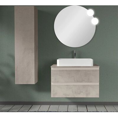 INBAGNO - Master - Grigio cemento - 80 cm - Mobile bagno INBAGNO - Master - Grigio cemento - 80 cm - Mobile bagno