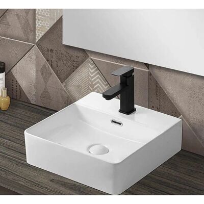 INBAGNO - Lavabo rettangolare in ceramica - Arredo bagno INBAGNO - Lavabo rettangolare in ceramica - Arredo bagno
