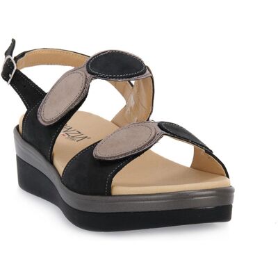 Cinzia Soft 001 Μαύρες Μπεζ Δερμάτινες Σανδάλια - Sandals Cinzia Soft 001 Μαύρες Μπεζ Δερμάτινες Σανδάλια - Sandals