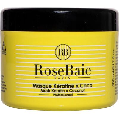 Masque Coco et Kératine Rose Baie 500ml - Publicité Masque Coco et Kératine Rose Baie 500ml - Publicité